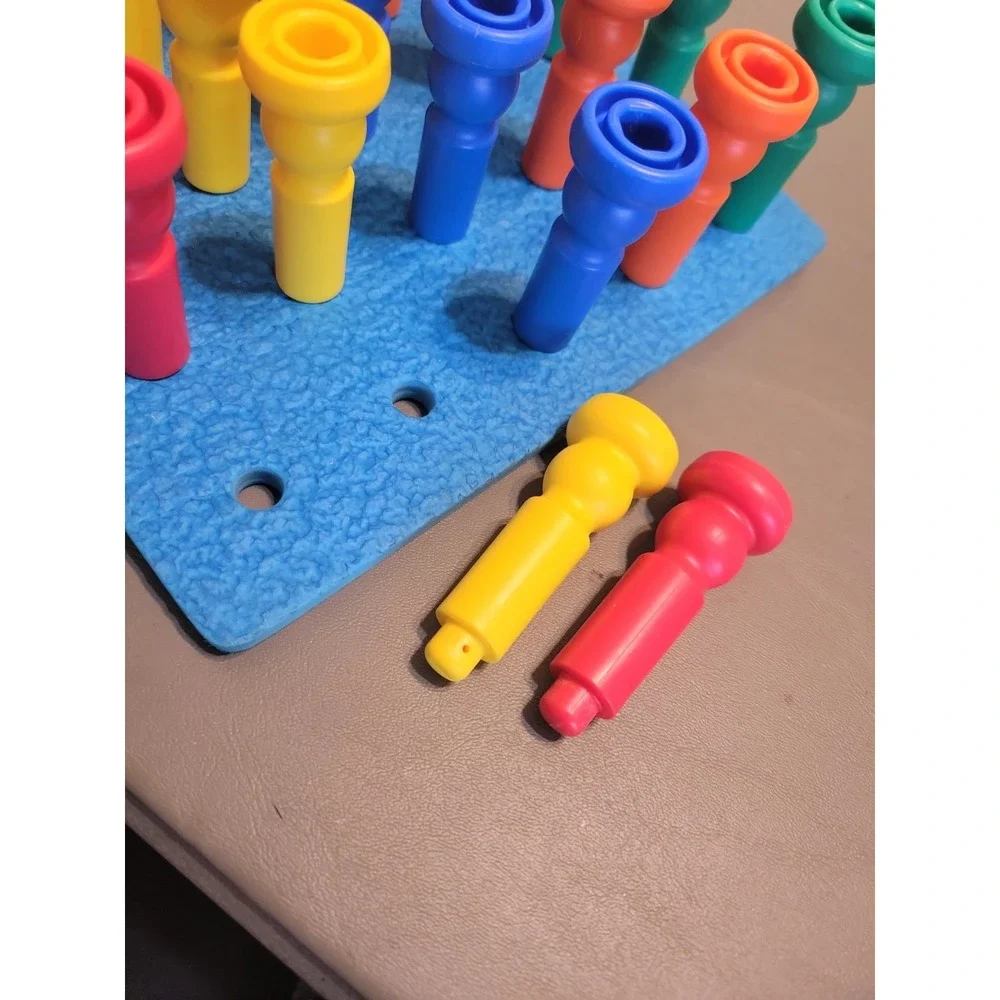 Lauri Tall-Stackers Pegs Building Set Montessori Home School Teaching